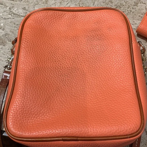 Dooney and Bourke coral pebbled leather set - Picture 3 of 4